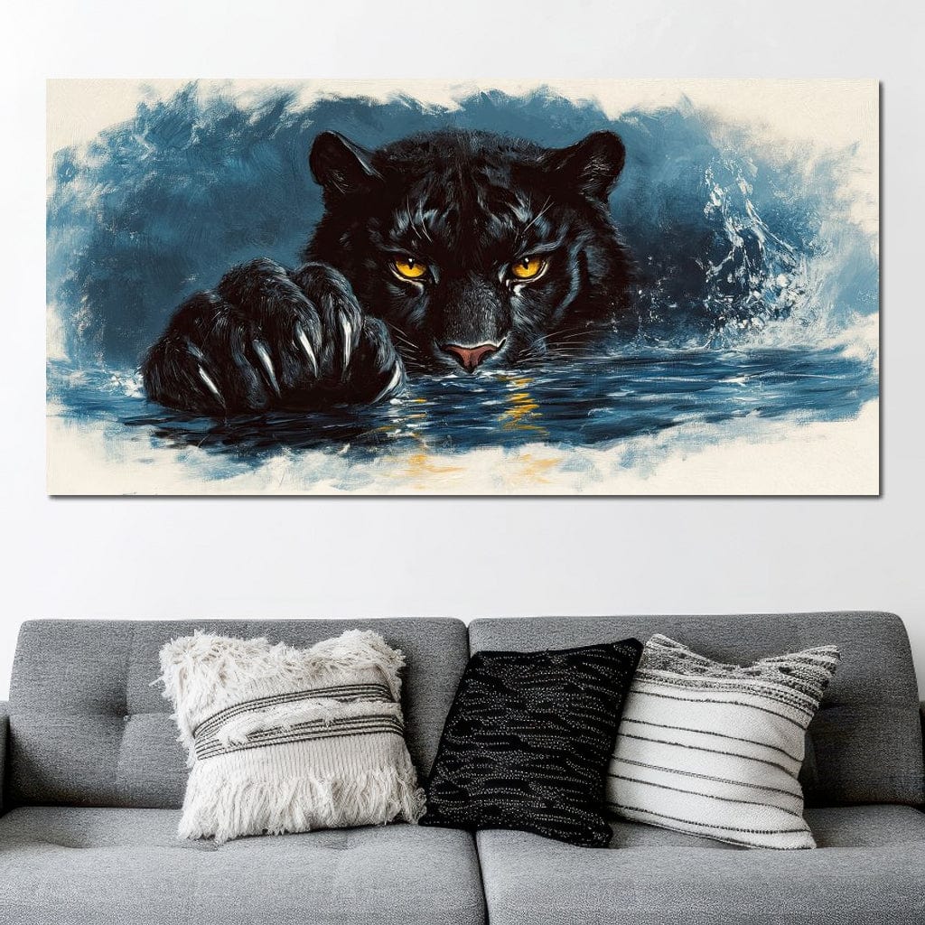 Panther's Luminous Gaze - Image 8
