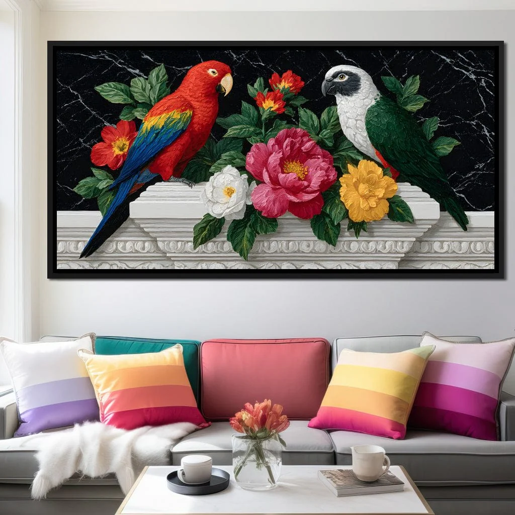 Parrot Blossom Marble Elegance - Image 2