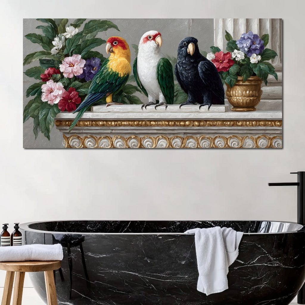 Parrot Trio On Florid Ledge - Image 7