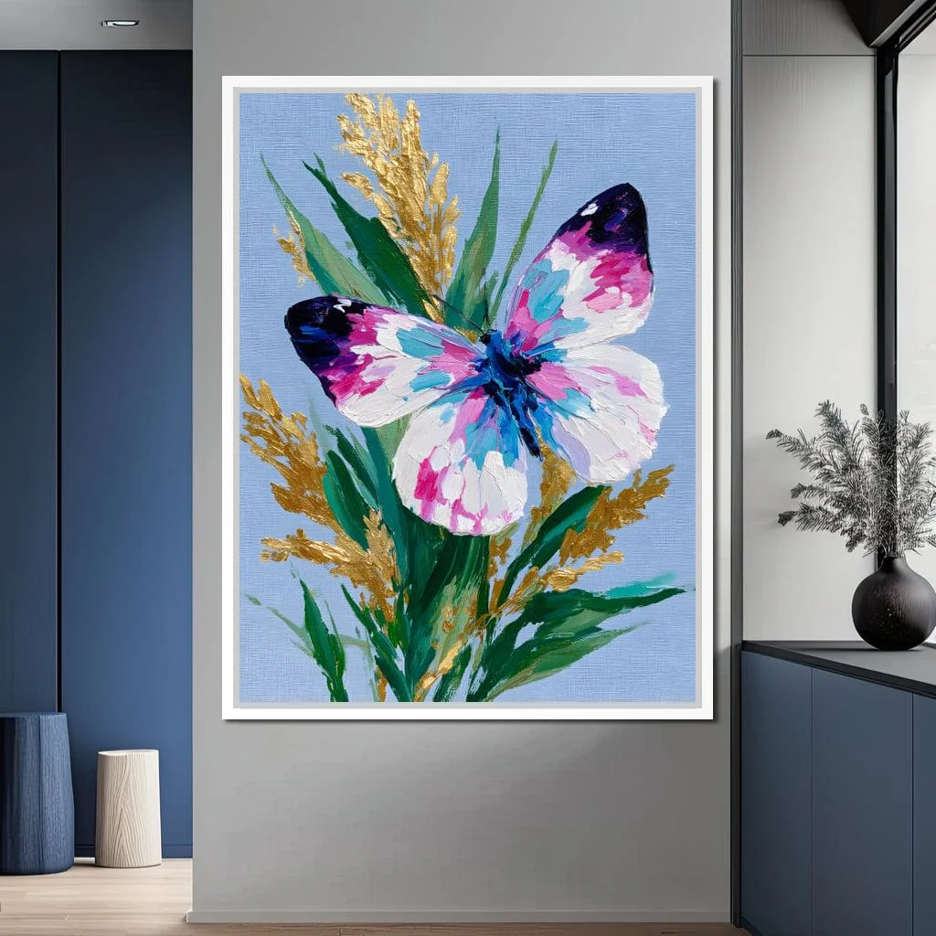 Pastel Butterfly Golden Foliage - Image 10