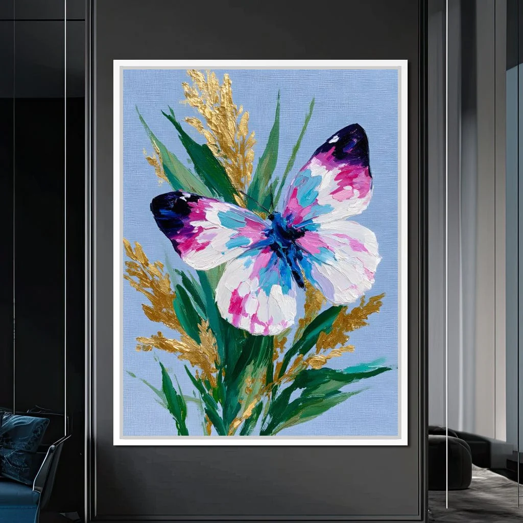 Pastel Butterfly Golden Foliage - Image 12