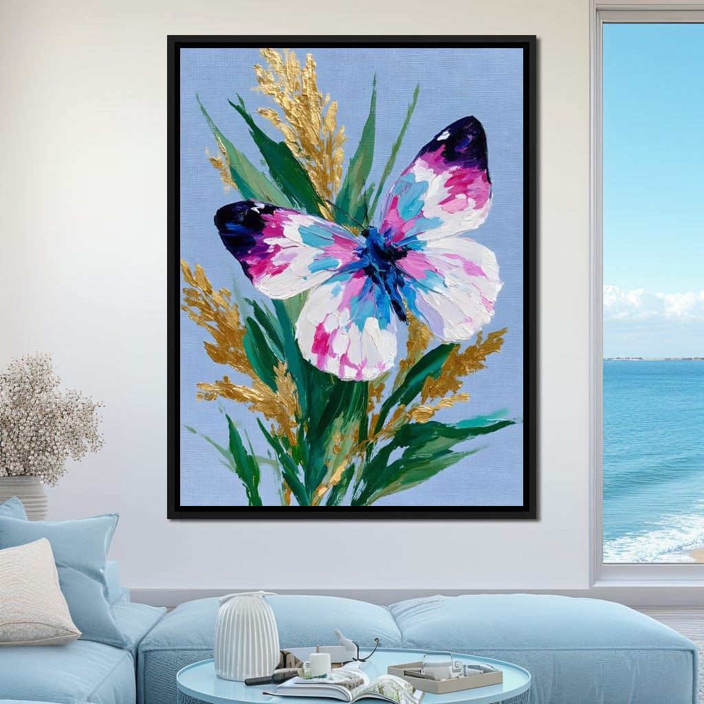 Pastel Butterfly Golden Foliage - Image 2