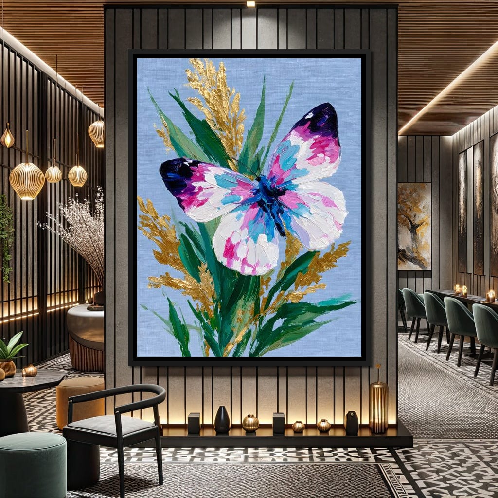 Pastel Butterfly Golden Foliage - Image 3