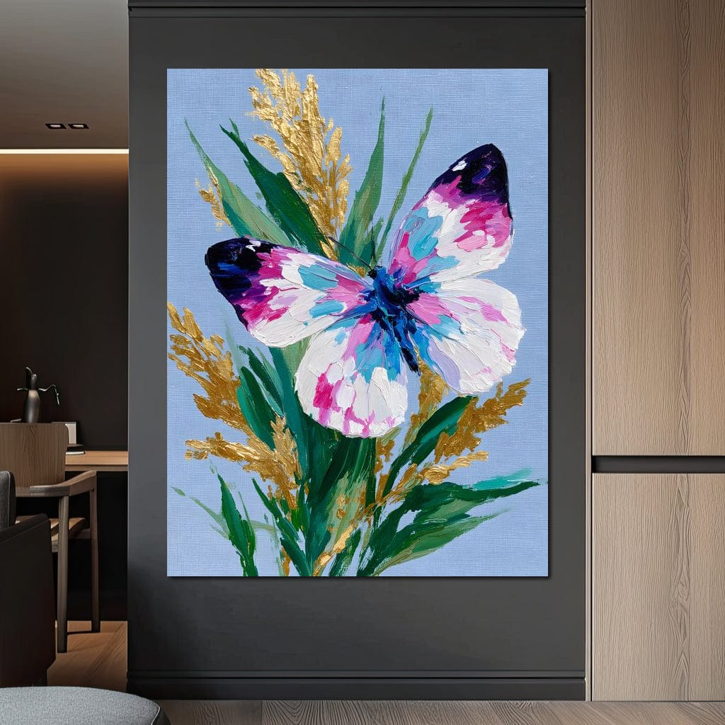 Pastel Butterfly Golden Foliage - Image 7