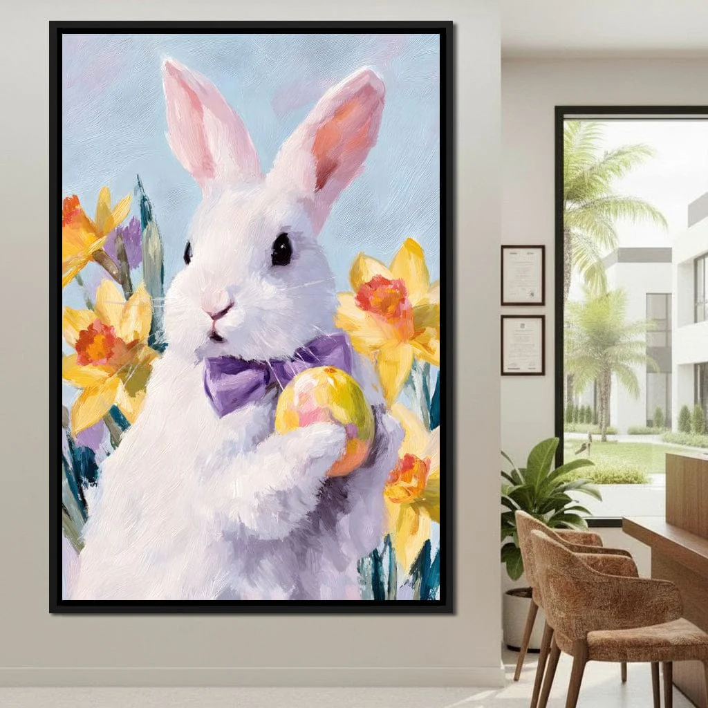 Pastel Easter Bunny With Egg - Image 13
