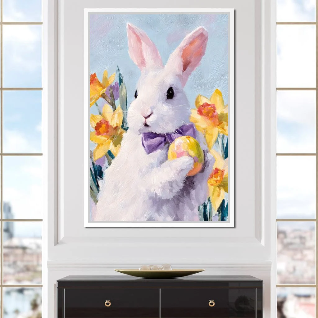 Pastel Easter Bunny With Egg - Image 4