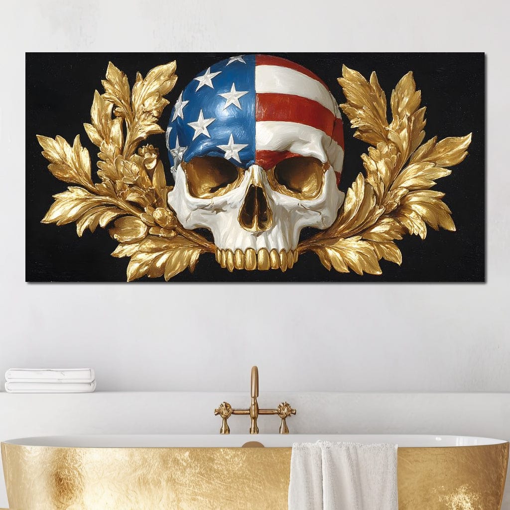Patriot Skull Gold Laurel Glory - Image 15