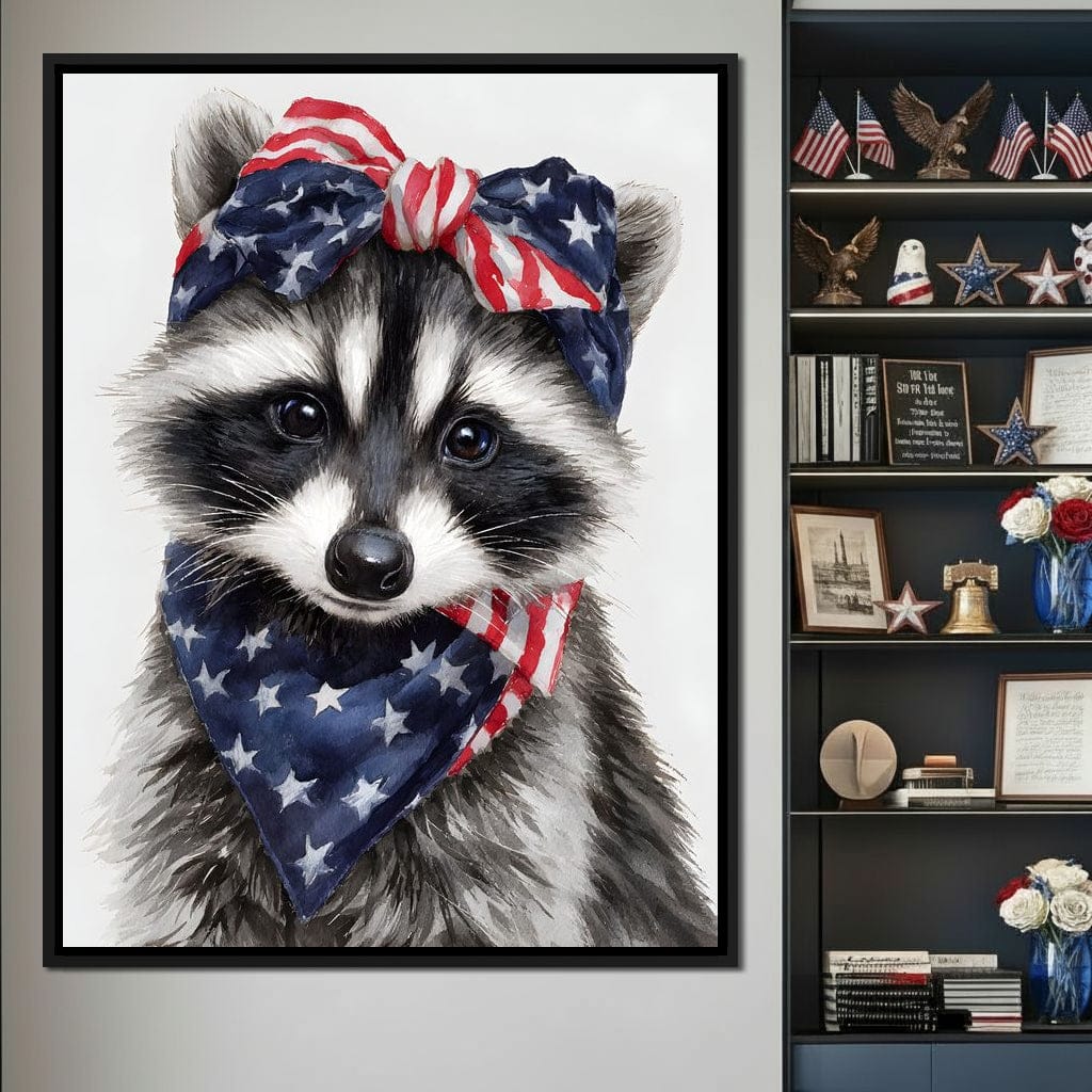 Patriotic Raccoon Portrait - Image 3