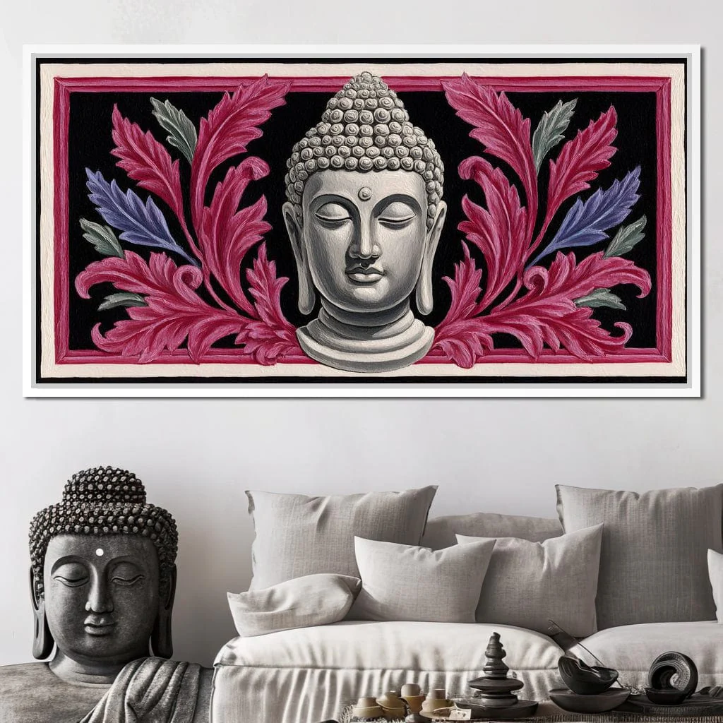 Peaceful Buddha Floral Tranquil Zen - Image 10