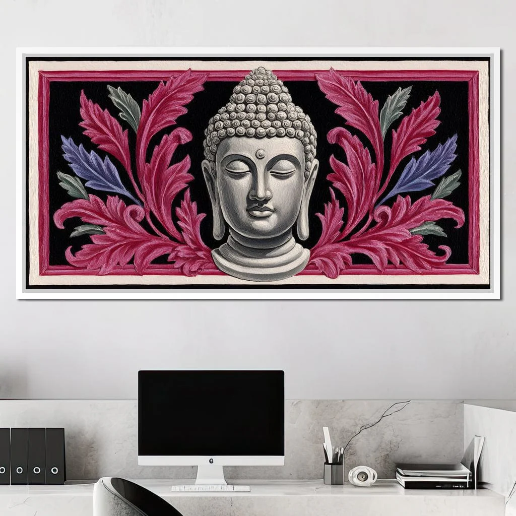 Peaceful Buddha Floral Tranquil Zen - Image 13