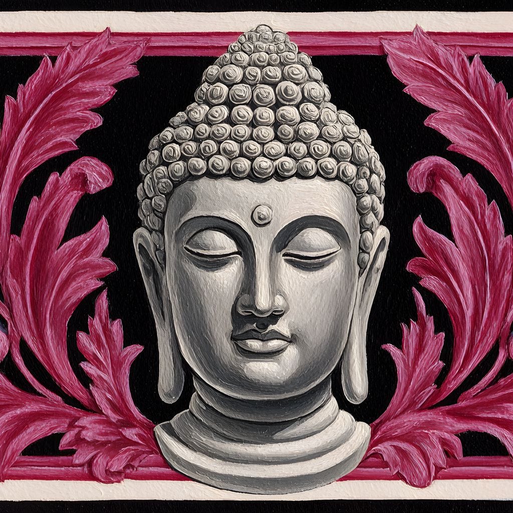 Peaceful Buddha Floral Tranquil Zen - Image 14