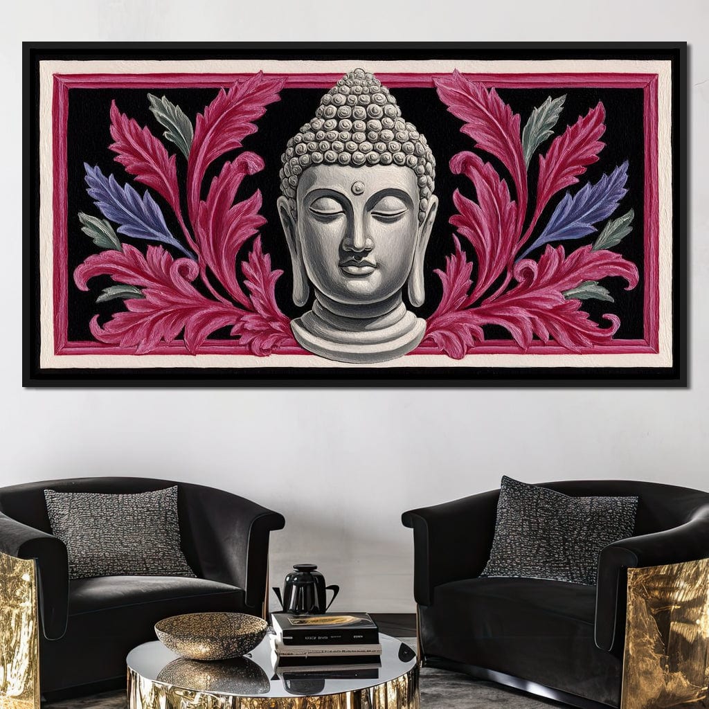 Peaceful Buddha Floral Tranquil Zen - Image 4