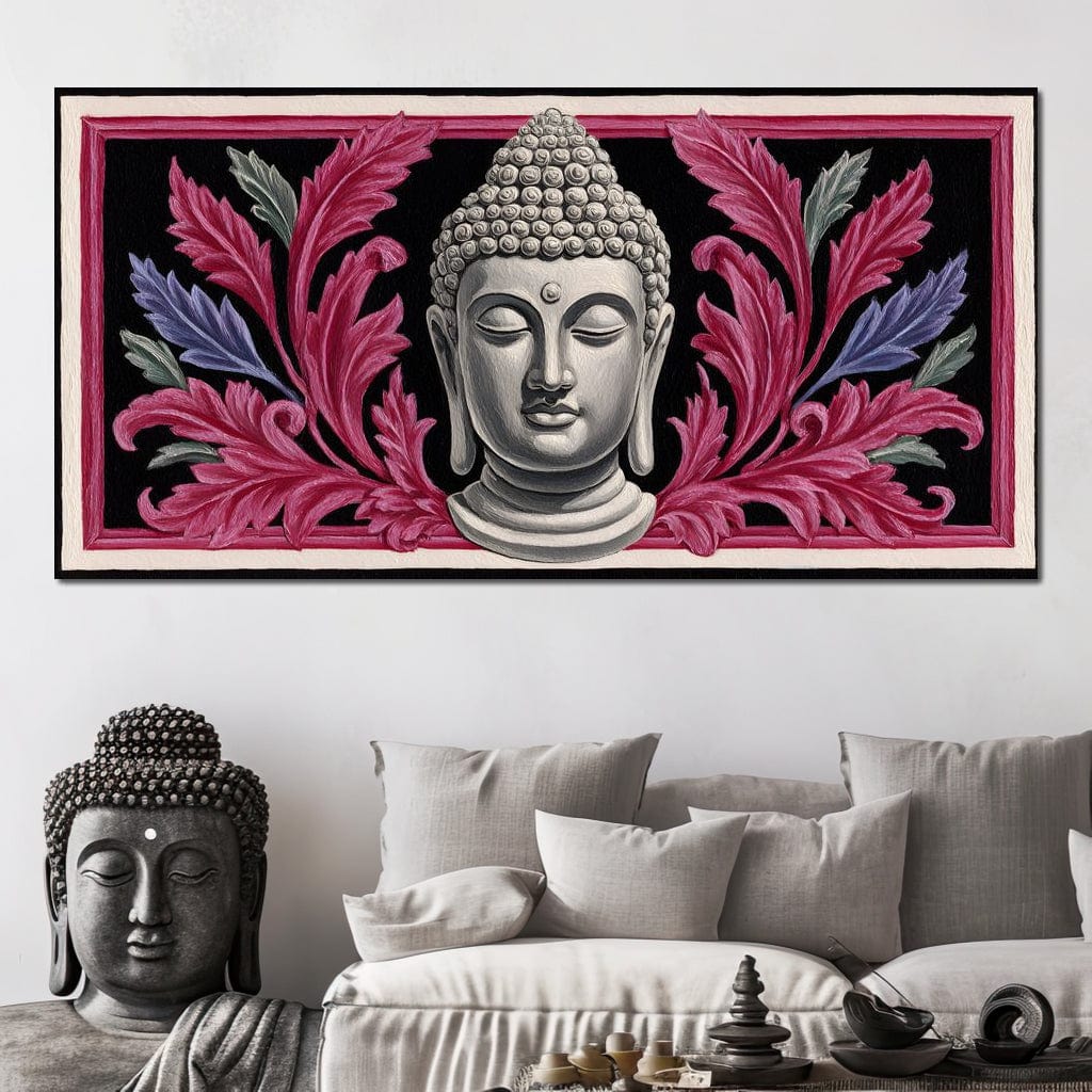 Peaceful Buddha Floral Tranquil Zen - Image 6