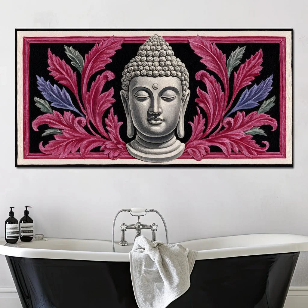 Peaceful Buddha Floral Tranquil Zen - Image 7