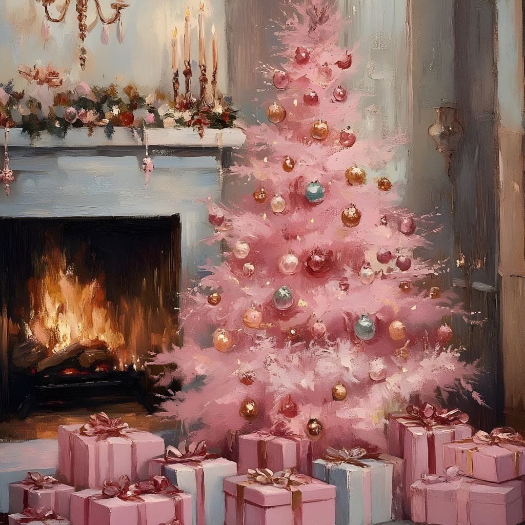 Pink Christmas Hearth Glow - Image 14