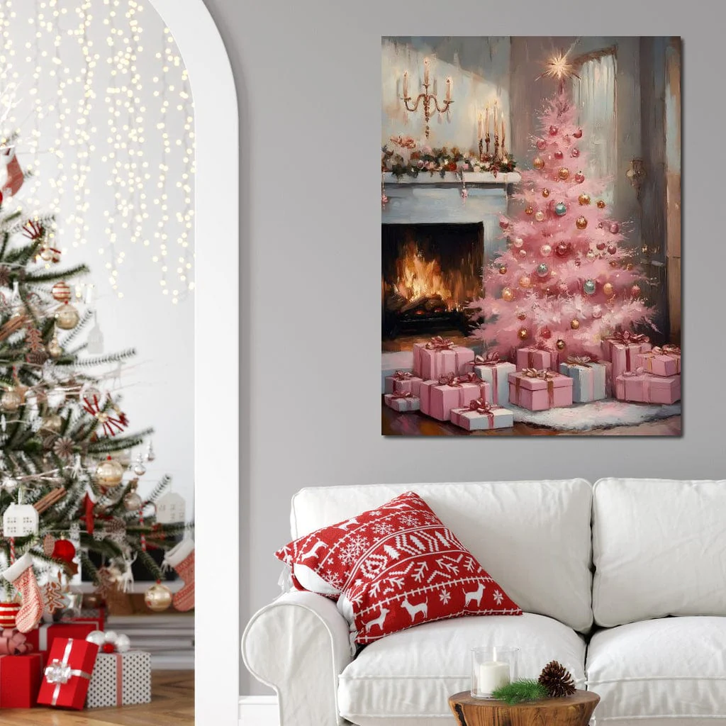 Pink Christmas Hearth Glow - Image 6