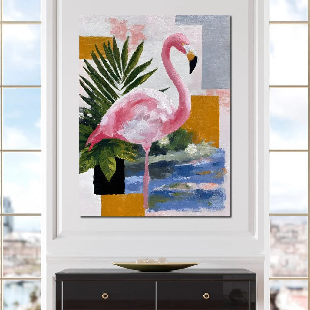 Pink Flamingo Tropical Blocks - Image 4