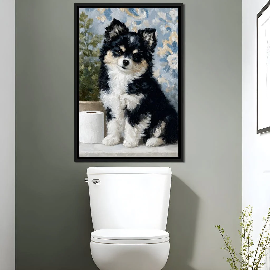 Playful Puppy Bathroom Guard - Image 12