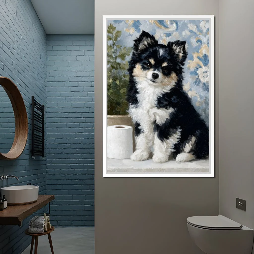 Playful Puppy Bathroom Guard - Image 6
