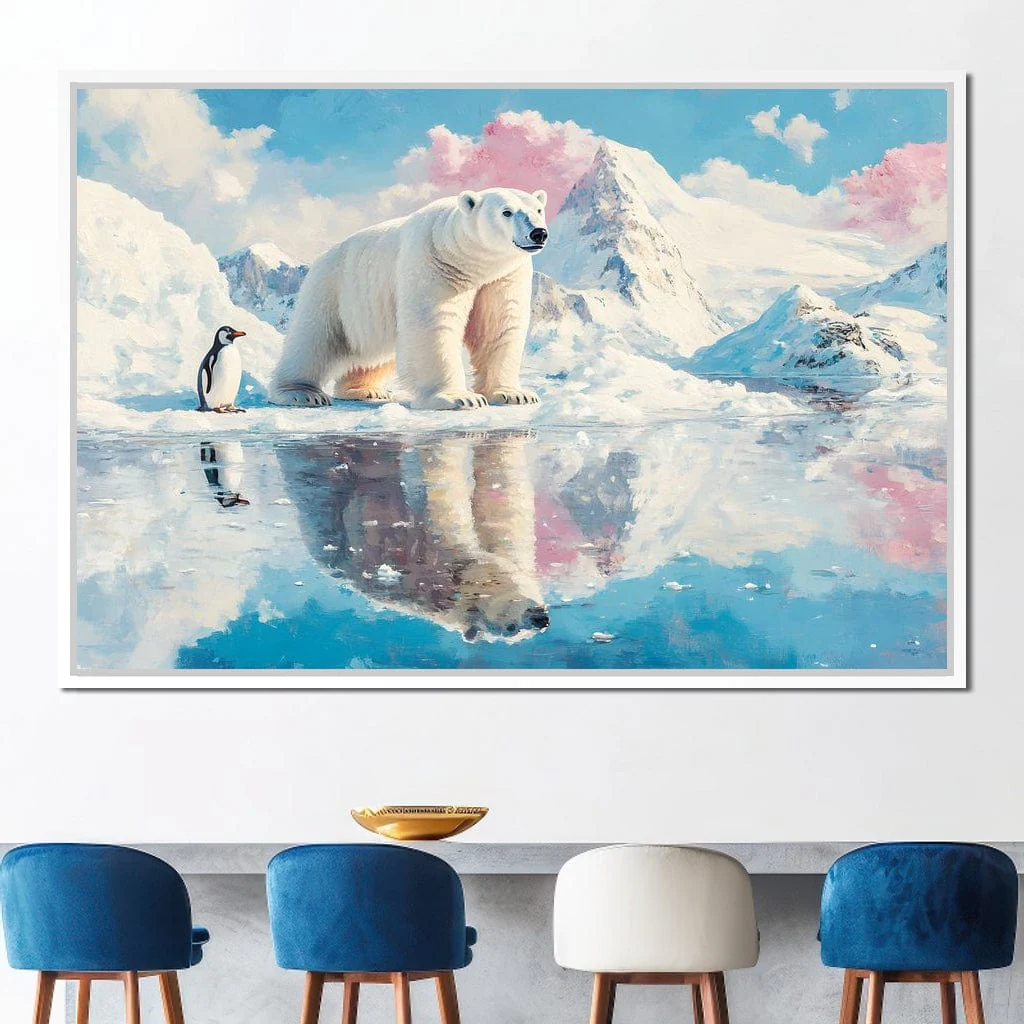 Polar Bears Companions Reflected