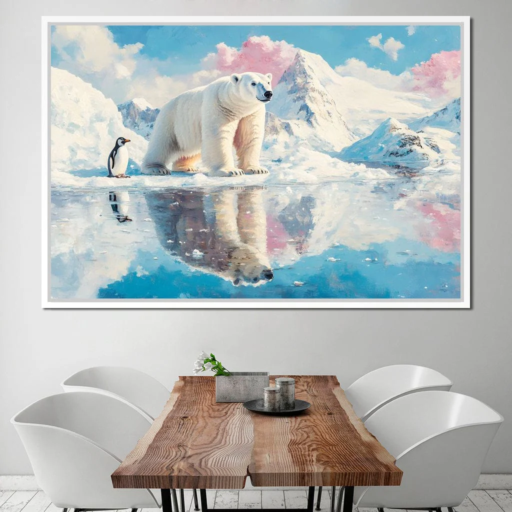 Polar Bears Companions Reflected - Image 12