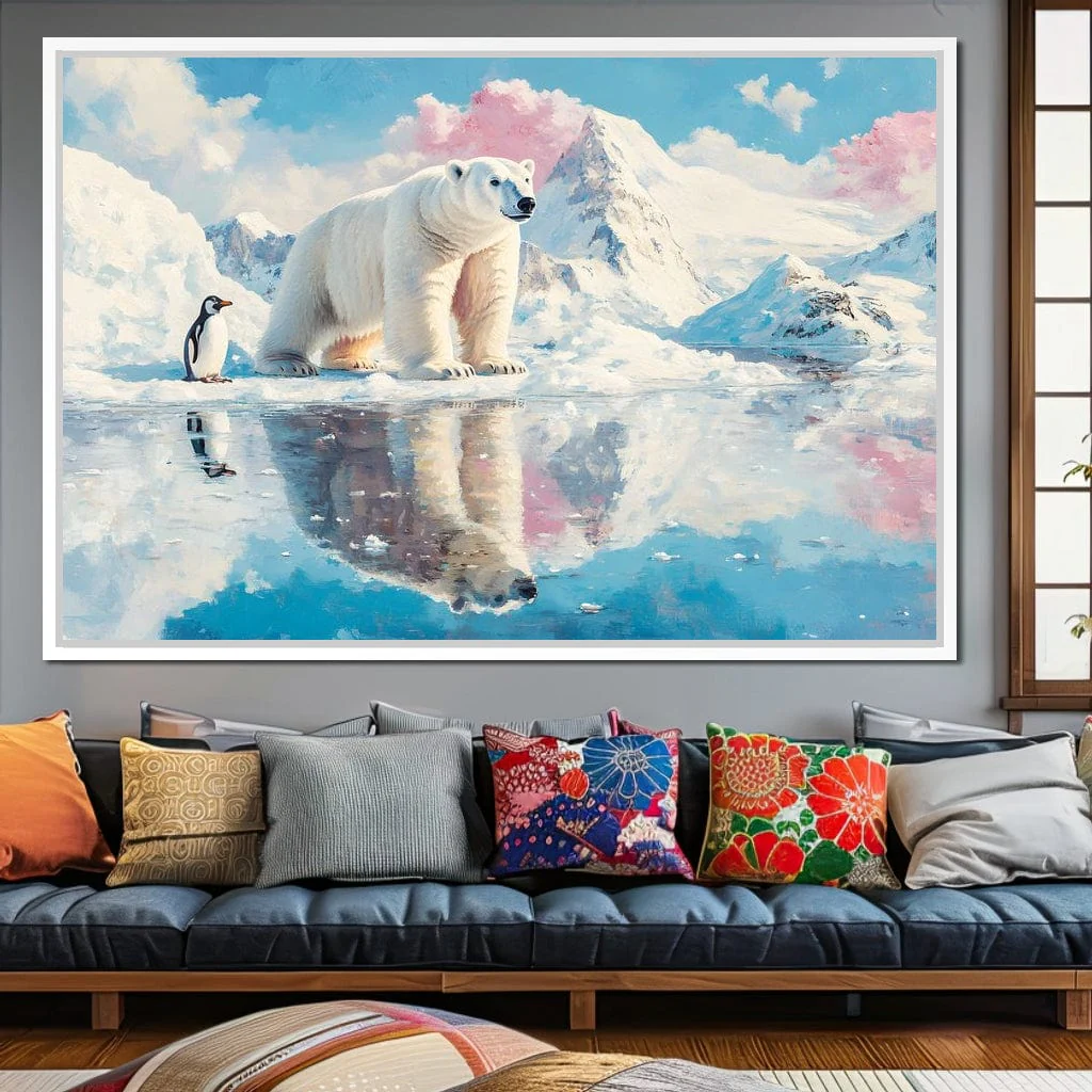 Polar Bears Companions Reflected - Image 13