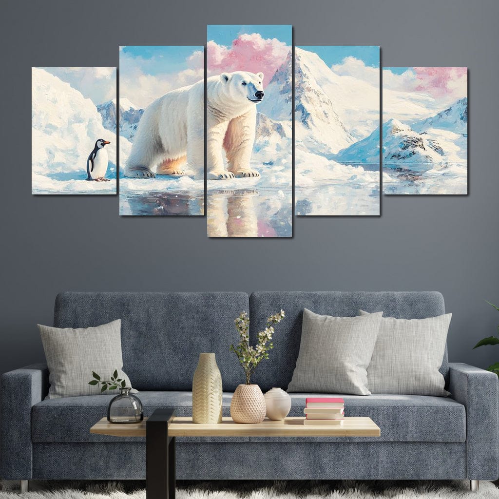 Polar Bears Companions Reflected - Image 2