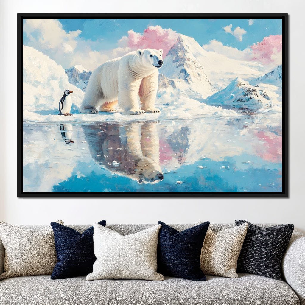 Polar Bears Companions Reflected - Image 6