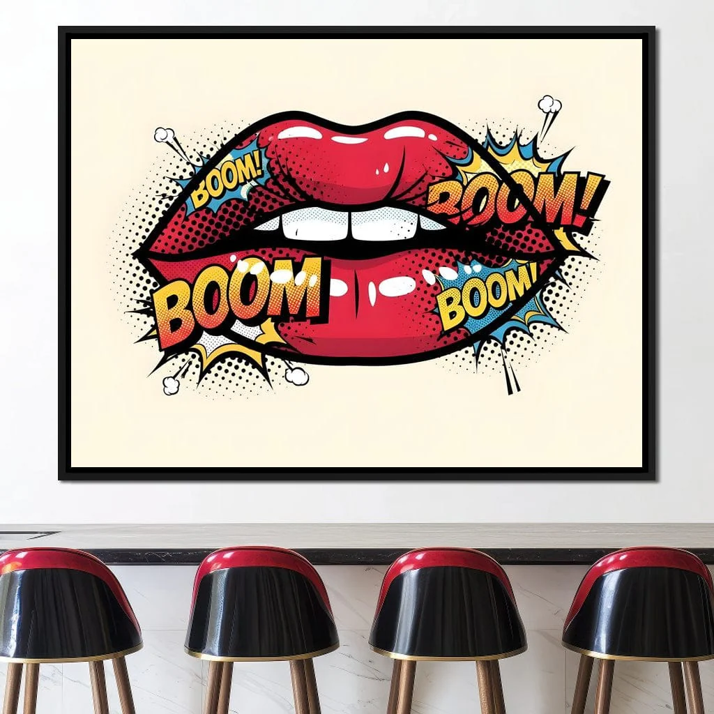 Pop Art Lips Explosive Allure