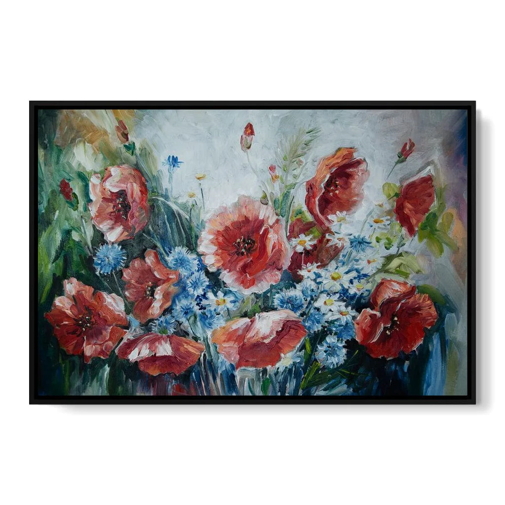 Poppies & Blue Flowers - Image 14