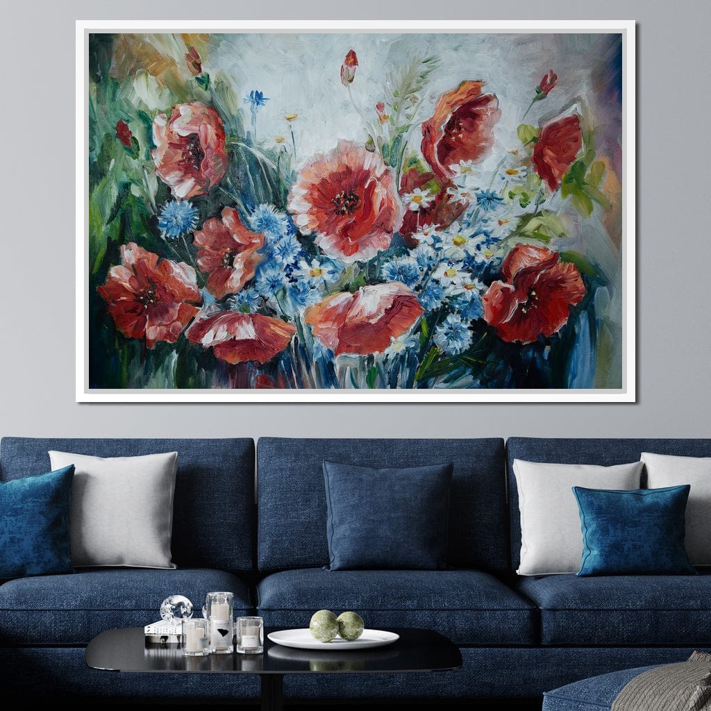 Poppies & Blue Flowers - Image 9