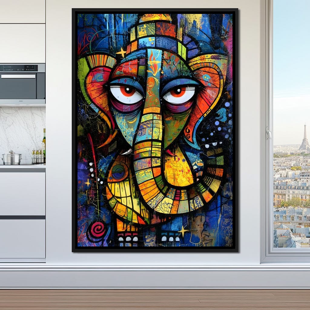 Prismatic Ganesha Portrait - Image 2