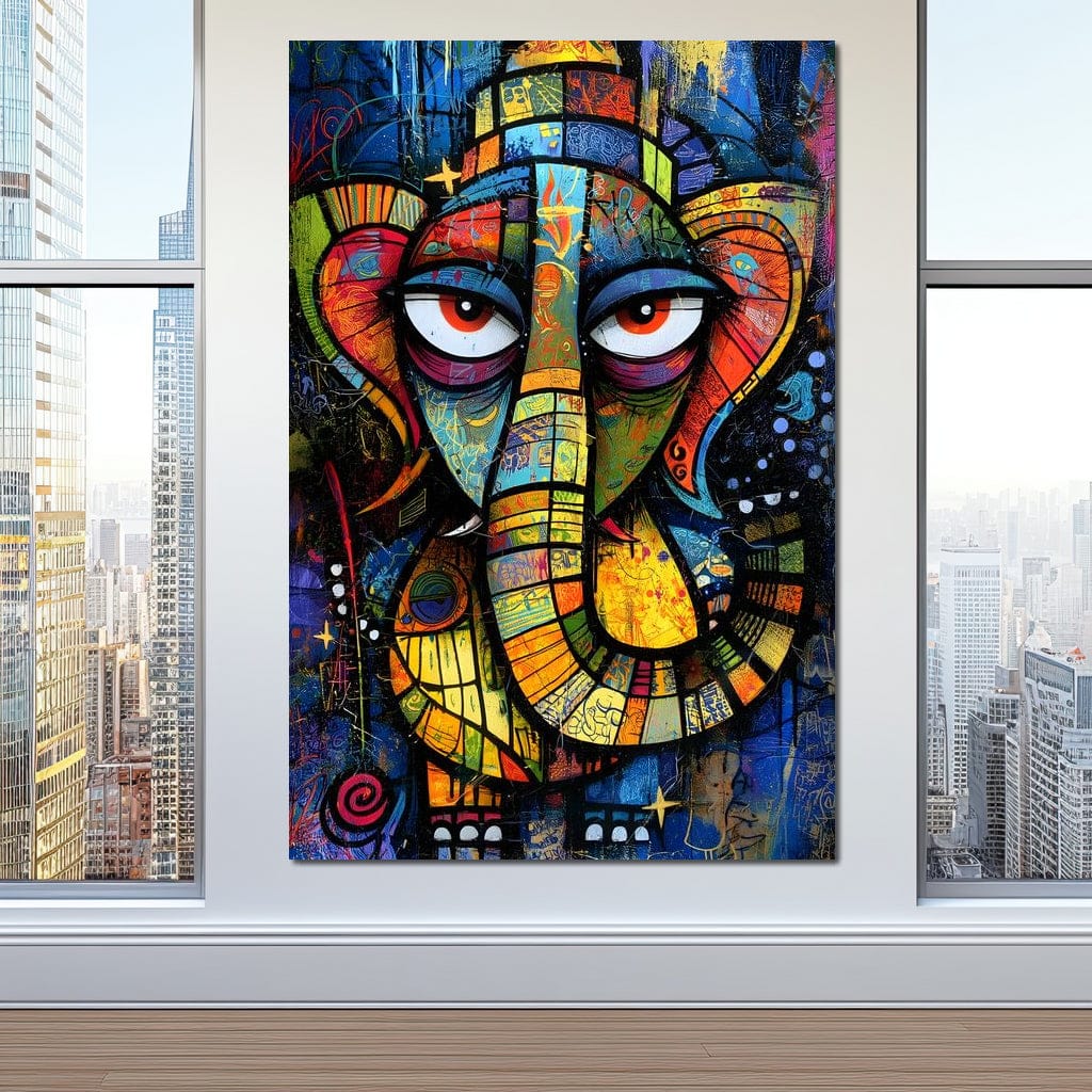 Prismatic Ganesha Portrait - Image 8