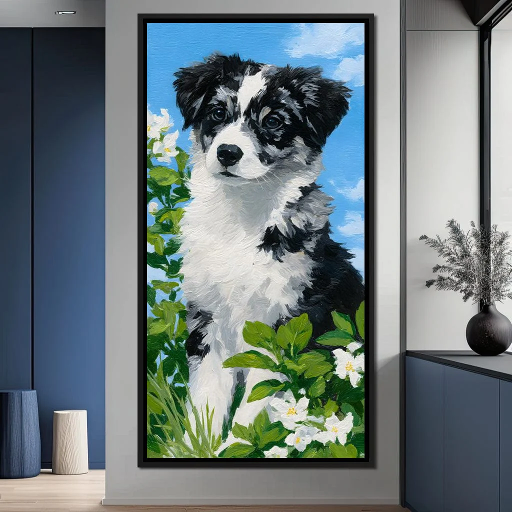 Puppy Dreams in Spring Meadows - Image 2