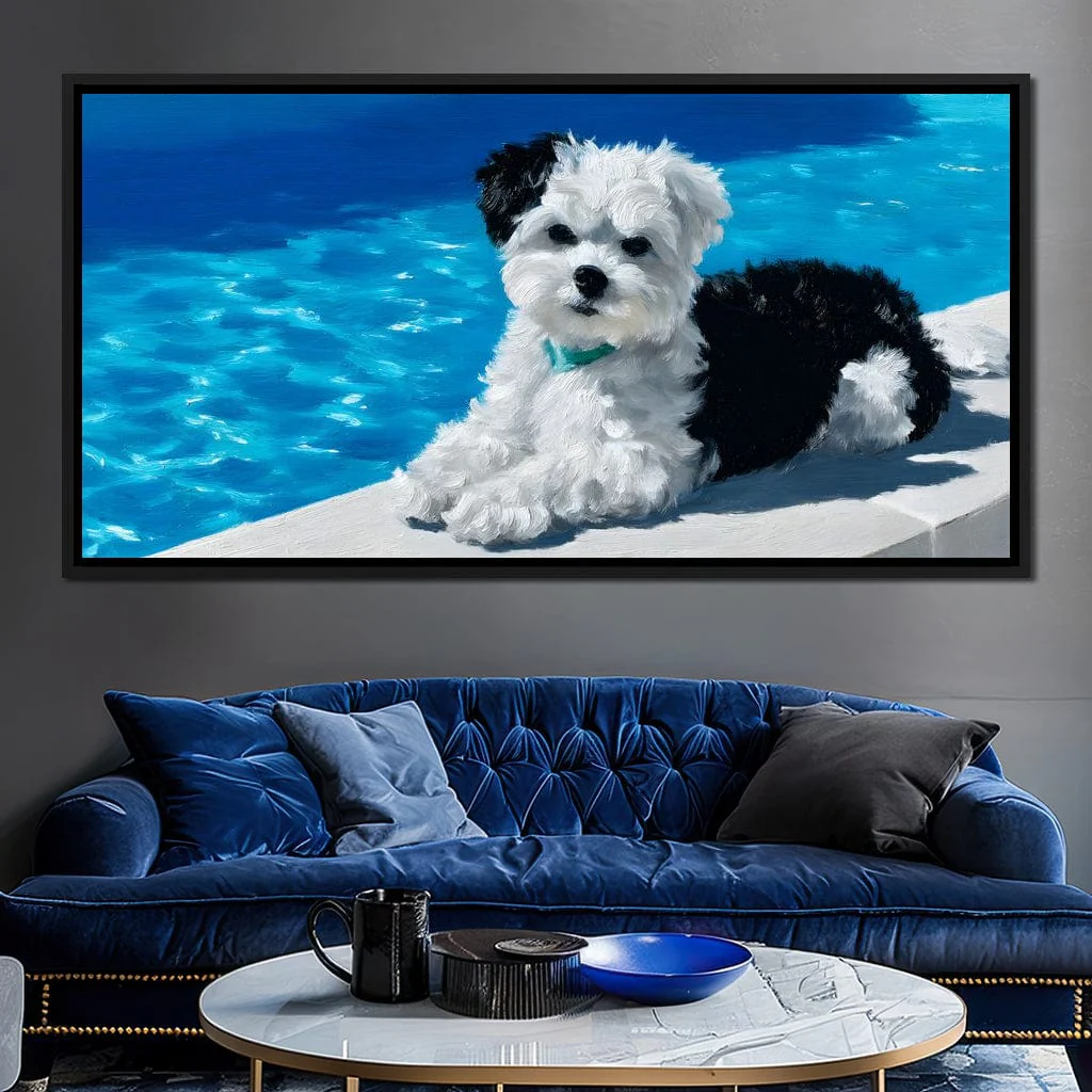 Puppy Relaxation by the Pool - Image 3
