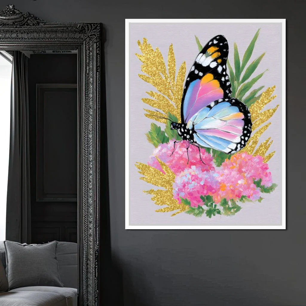 Radiant Butterfly among Blossoms - Image 13