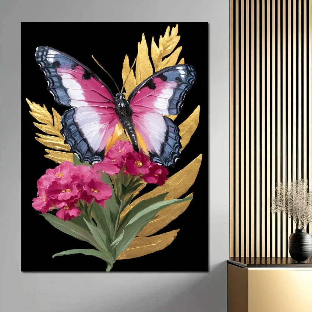 Radiant Butterfly and Gold Florals - Image 7