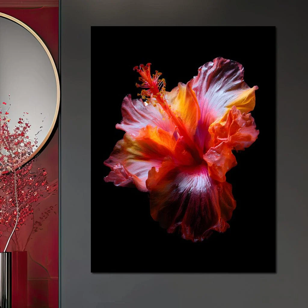 Radiant Hibiscus Petal Flame - Image 3