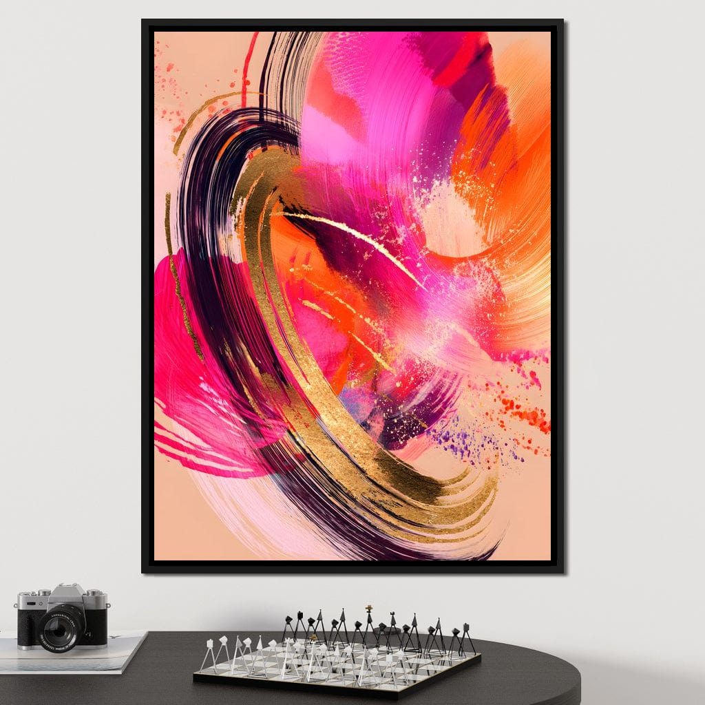 Radiant Magenta Gold Swirl Energy - Image 8