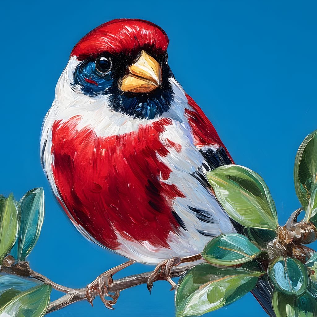 Radiant Plumage on Sky Branch - Image 13