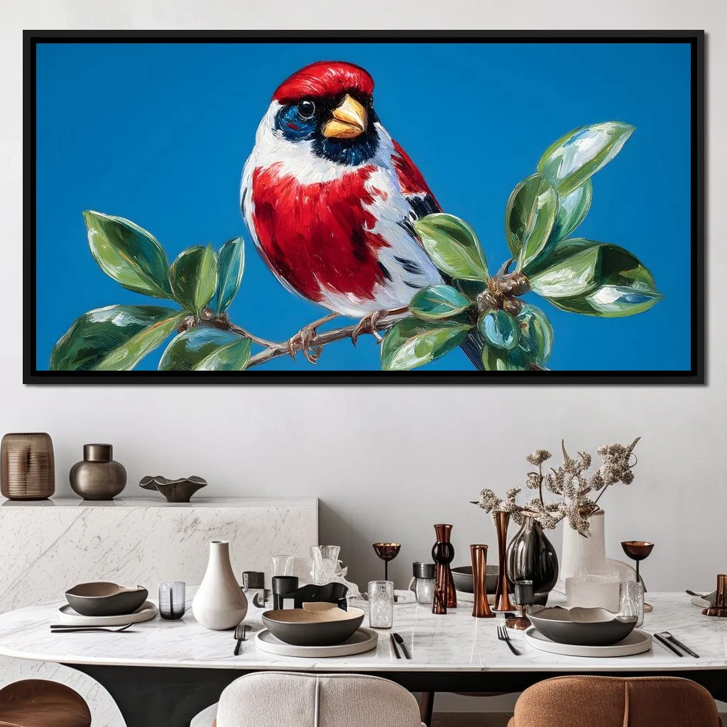 Radiant Plumage on Sky Branch - Image 5