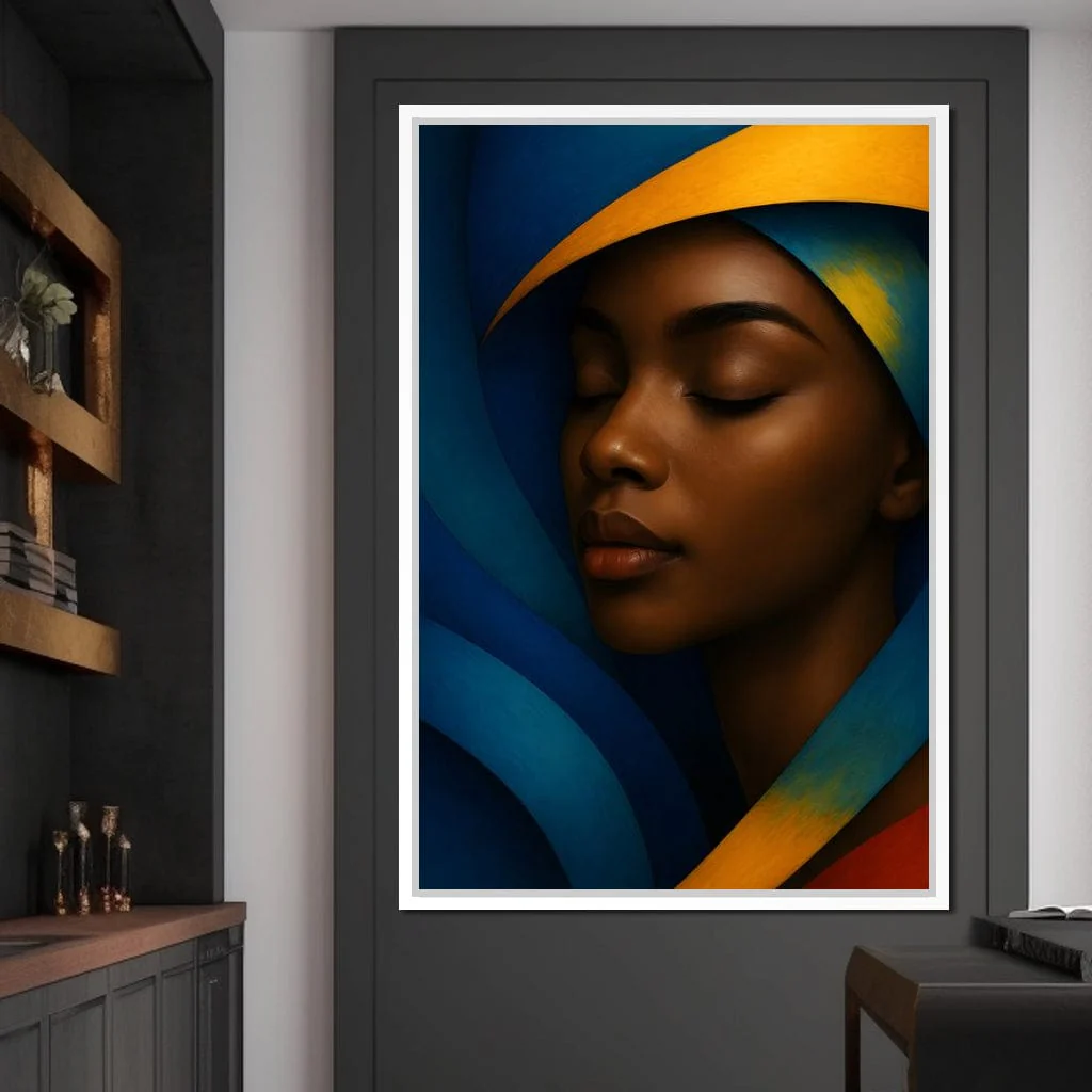 Radiant Silence Blue Gold Muse - Image 2