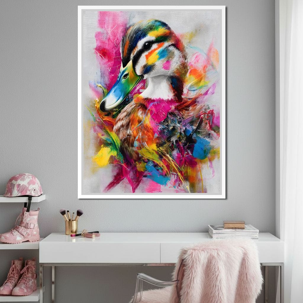 Rainbow Splash Duck Portrait - Image 10