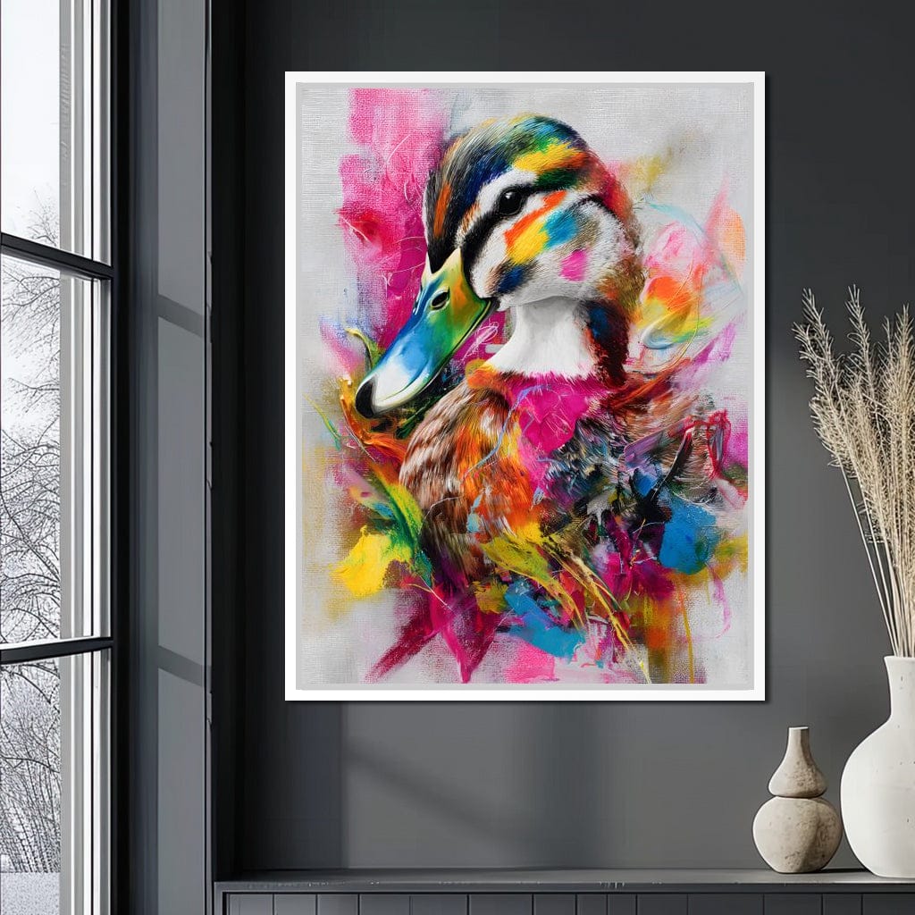 Rainbow Splash Duck Portrait - Image 11