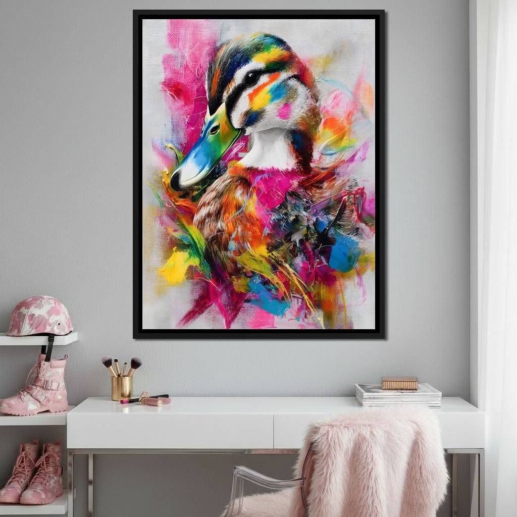 Rainbow Splash Duck Portrait - Image 3