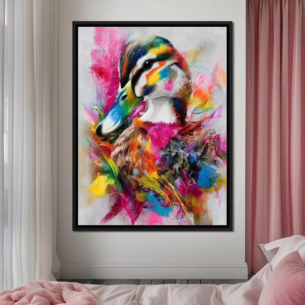 Rainbow Splash Duck Portrait - Image 9