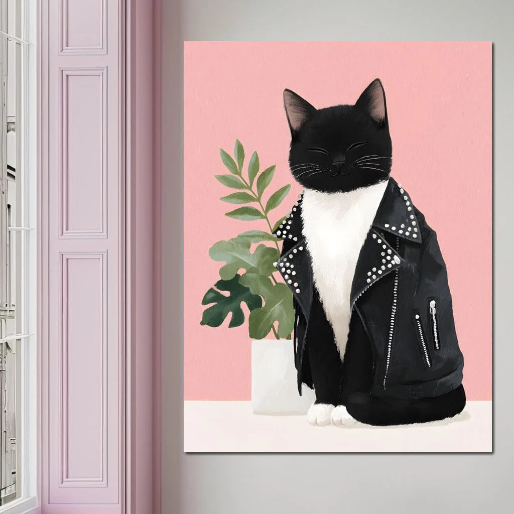 Rebel Feline Fashion Portrait - Image 10
