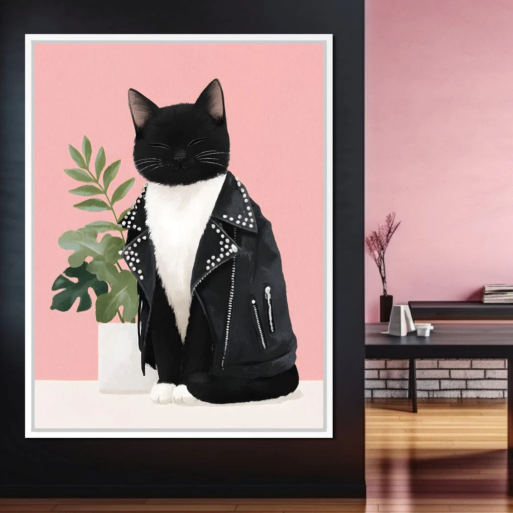Rebel Feline Fashion Portrait - Image 6