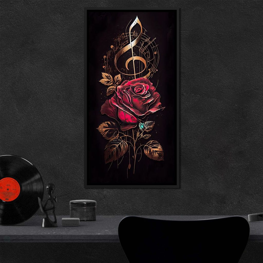Red Rose & Musical Notes - Image 8