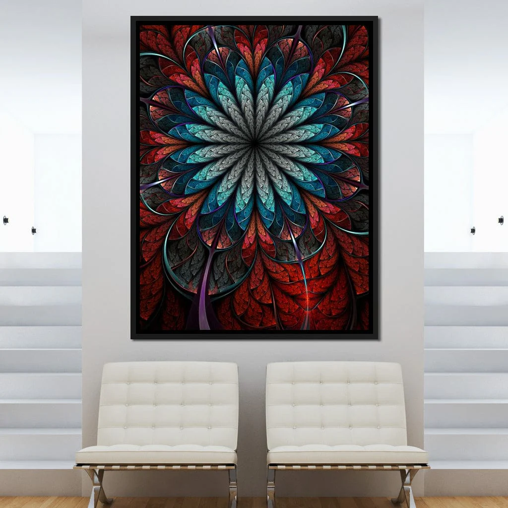 Red Shade Fractal Flower - Image 9